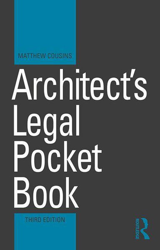 Routledge Pocket Books - Architect's Legal Pocket Book - cover