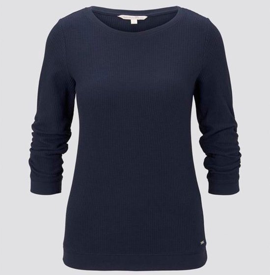 Tom Tailor sweater dames - donkerblauw - 1016889 - maat S | bol.com