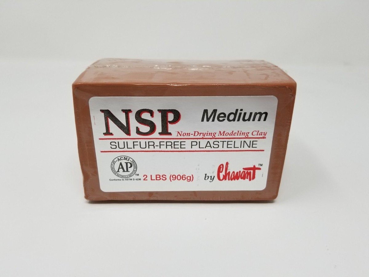 Chavant® Clay NSP Sulphur Free Plastiline - Medium Rood-Bruin 906 gram (2 lbs)