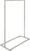 Strak kledingrek - 95 cm lang - 152 cm hoog - vernikkeld staal