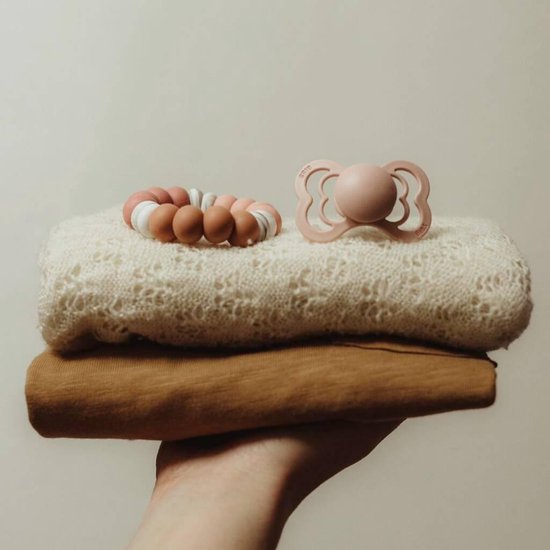 BIBS Fopspeen Supreme Natuurruber - Blush/Blush van BIBS — afbeelding 5