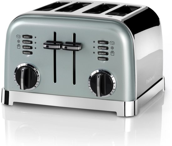 verkiezing Soms Onrecht Cuisinart 4 Slice Toaster Broodrooster CPT180GE - 4 sleuven -  Ontdooifunctie -... | bol.com