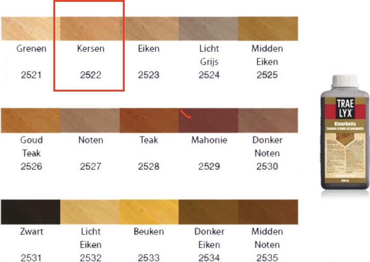 herhaling Phalanx Heel veel goeds TRAE LYX kleur beits 250ml-Kleur"kersen". | bol.com
