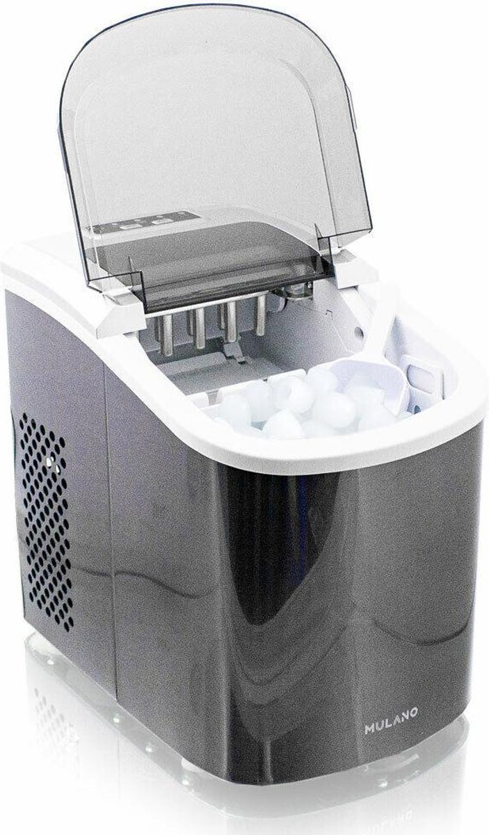 Edelstalen ijsblokjesmachine 120 Watt Donkergrijs