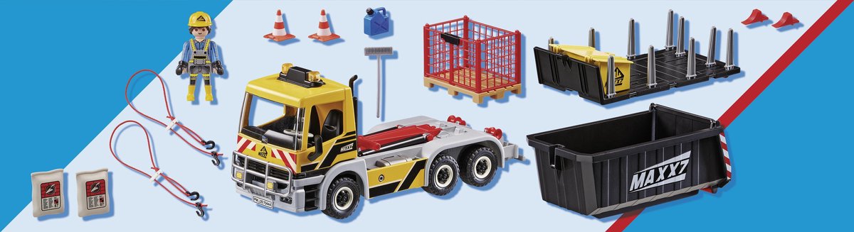 PLAYMOBIL City Action Vrachtwagen met wissellaadbak - 70444 — afbeelding 5