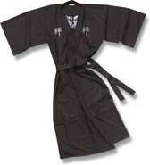 TA-HWA - Japanse Kimono - Heren Yukata -  Zwart - ZEN - One Size