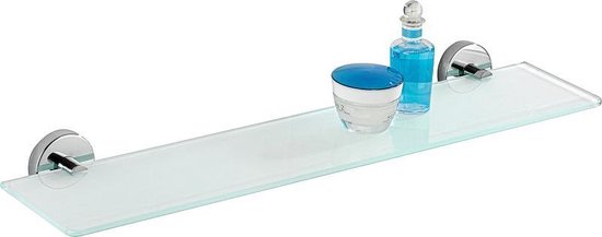 WENKO Capri matglazen planchet voor boven wastafel in de badkamer | 60 cm  breed | GLAS... | bol.com