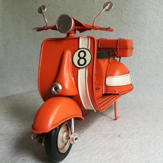MadDeco - Oranje - Vespa - blikken - scooter - vintage