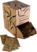 100% Bamboe | Verfrissend Doekje | 6x12 cm | Dispenserdoos à 200st.