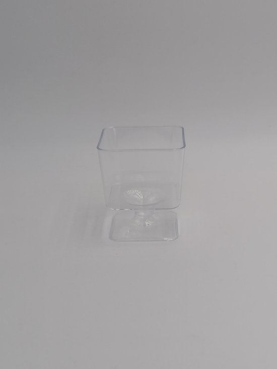 voordeelpak: vierkante glaasjes op voet 60ml 36 stuks