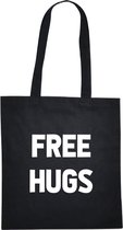Free Hugs| Idle Clothing | Hentai Senpai Otaku Anime Manga Weebo Katoenen Canvas Tas