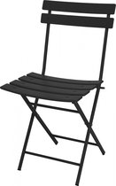 Pro Garden Inklapbare Bistrostoel 42 X 48 X 80 Cm Staal Zwart