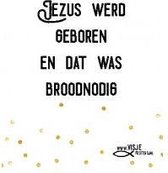 Kerstkaart - A6 - 10x15cm - Met envelop - Jezus werd geboren - Kerst en Nieuwjaar - Christelijke kaart - Majestic Ally - 12 stuks