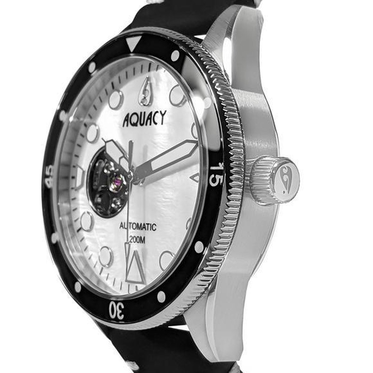 HEREN HORLOGEWATCHAQUACY CAVE DIVER AUTOMATISCH UURWERKAUTOMAAT