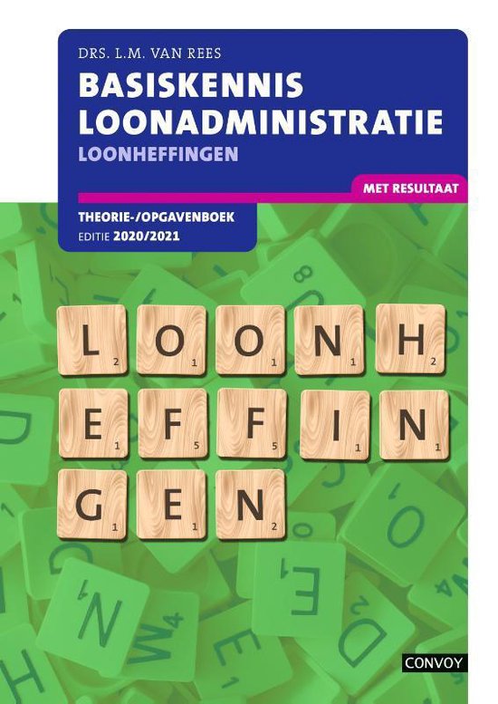 BKL Loonheffingen 2020-2021 Theorie-/opgavenboek - cover