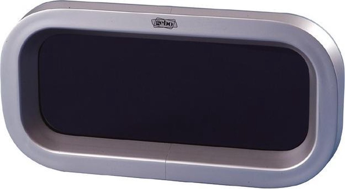 Gebo rechthoekige openklapbare aluminium Patrijspoort 375x175mm