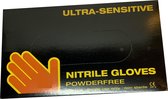 Nitril handschoenen - Ultra - Zwart - 100st. - Maat M