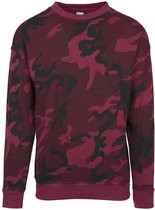 Urban Classics Sweater/trui -XL- Camo Bordeaux rood
