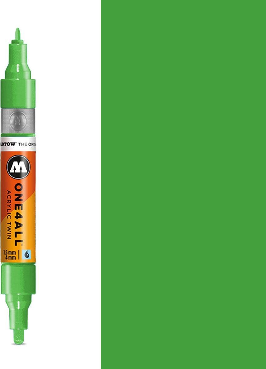 MOLOTOW One4All Premium Acrylic TWIN Marker 1,5 + 4mm - 222 KACAO77 UNIVERSES Green