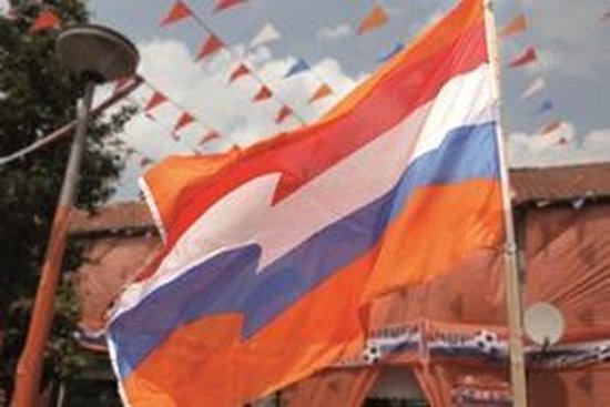 Foto: Oranje vlag xxl 200x300cm beste kwaliteit