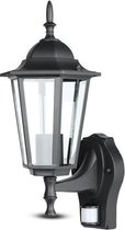 Percy - Buiten wandlamp met bewegingssensor - Zwart - E27