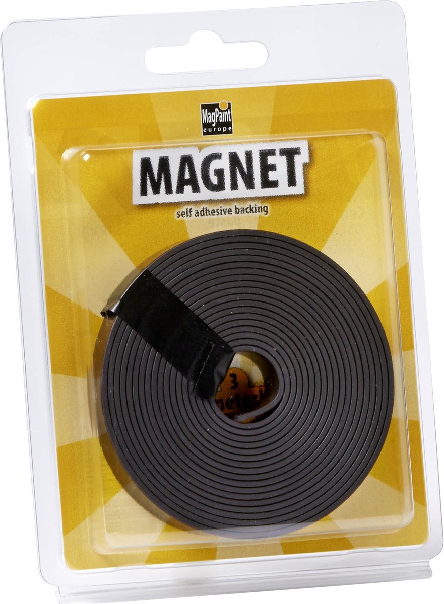 verteren verachten Mew Mew Zeer krachtige Magneetstrip Zelfklevend | Magneetband | 3 Meter lang 12 mm  breed MagPaint | bol.com