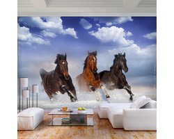 Fotobehang - Horses in the Snow