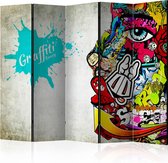 Kamerscherm - Scheidingswand - Vouwscherm - Graffiti beauty II [Room Dividers] 225x172 - Artgeist Vouwscherm