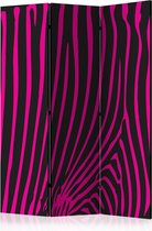 Kamerscherm - Scheidingswand - Vouwscherm - Zebra pattern (violet) [Room Dividers] 135x172 - Artgeist Vouwscherm