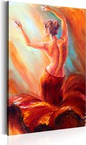 Schilderijen Op Canvas - Schilderij - Dancer of Fire 60x90 - Artgeist Schilderij