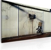 Schilderijen Op Canvas - Schilderij - Robots (Banksy) 60x40 - Artgeist Schilderij