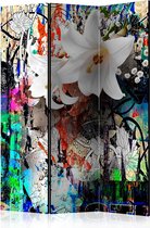 Kamerscherm - Scheidingswand - Vouwscherm - Urban Lily [Room Dividers] 135x172 - Artgeist Vouwscherm