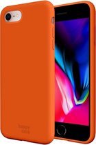 HappyCase iPhone SE 2020 Hoesje Siliconen Back Cover Oranje