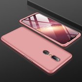 GKK Three Stage Splicing Full Coverage PC Case voor OPPO A9 (Rose Gold)