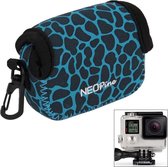 NEOPine GN-6 Leopard Texture GoPro Accessoires Waterdichte behuizing Neopreen innerlijke beschermende tas Camera tas voor GoPro Hero4 / 3 + / 3 (blauw)