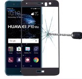 Voor Huawei P10 Lite 0.3mm 9H oppervlaktehardheid 2.5D gebogen zeefdruk Volledig scherm Gehard glas Screen Protector (zwart)