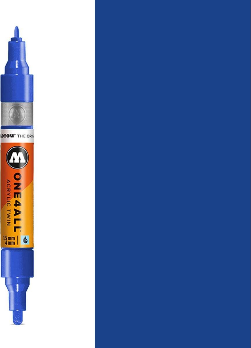 MOLOTOW One4All Premium Acrylic TWIN Marker 1,5 + 4mm - 204 Echt Blau