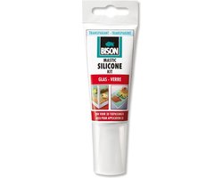 Bison Siliconenkit Glas Tube - Transparant - 60 ml