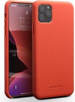 Lederen backcover van Qialino voor iPhone 11 Pro - rood