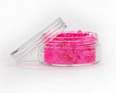 Chunky glitter fluorecent pink