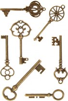 Sleutel set - Steampunk - 7dlg. - 5 tot 7cm
