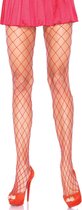 Diamond visnet panty rood - One size - Leg Avenue