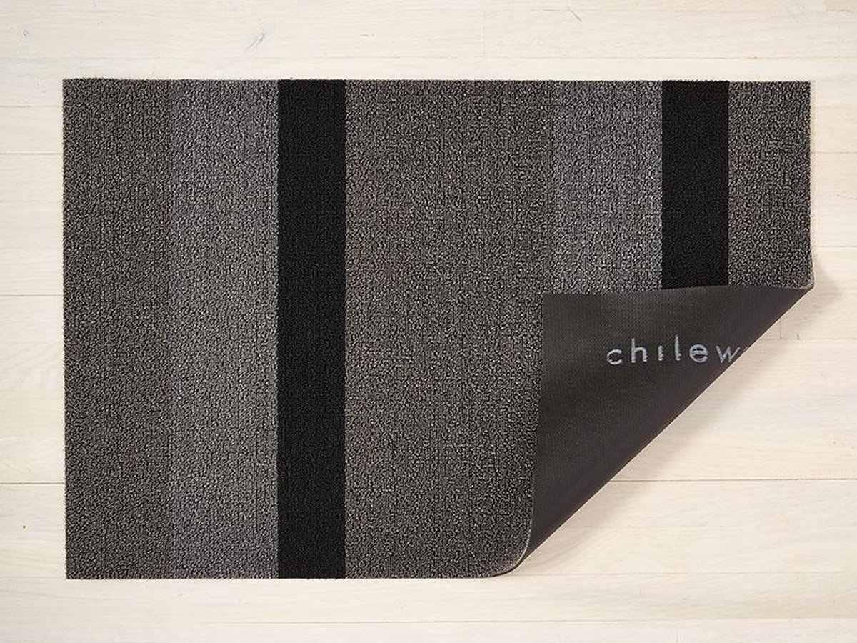 Chilewich Deurmat Bold Stripe Silver/Black