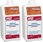 HG parket beschermfilm met glans Voor parketvloer onderhoud - 2 Stuks !