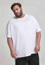 Urban Classics Heren Tshirt -S- Mesh Panel Wit