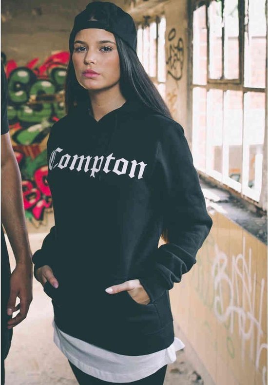 Urban Classics Compton Hoodie/trui Compton Zwart
