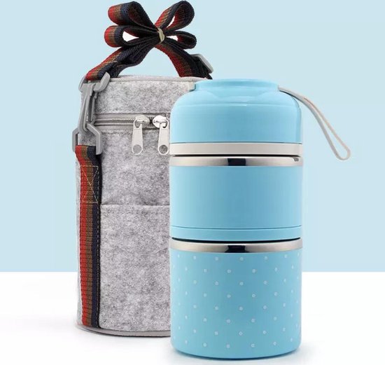 Ruime Roze Bento Lunch Box met Bloemen Print | A Little Lovely Company