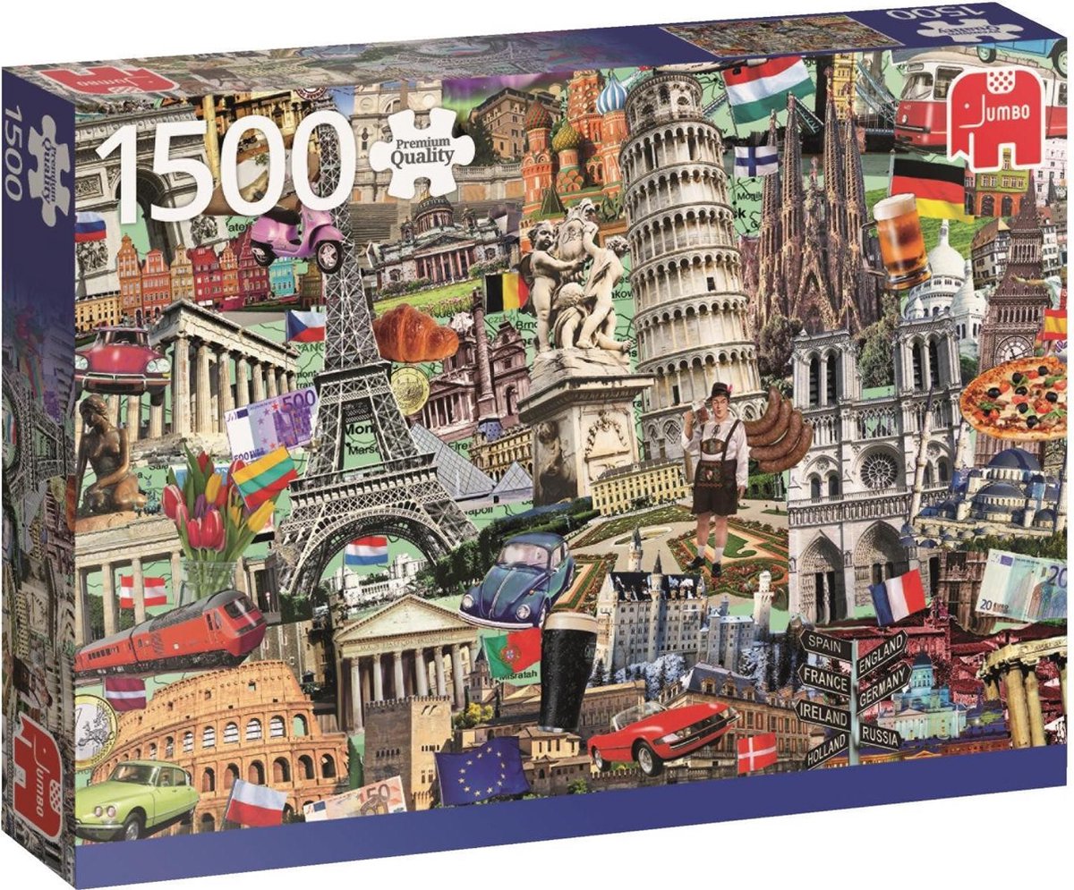 Jumbo Premium Collection Puzzel Best of European Cities Legpuzzel 1500 stukjes