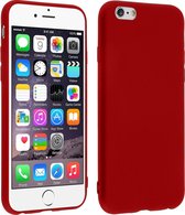 HB Hoesje Geschikt voor Apple iPhone 6 Plus & 6s Plus Rood - Siliconen Back Cover