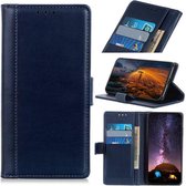 OnePlus 8 hoesje - Luxe wallet bookcase - Donkerblauw - GSM Hoesje - Telefoonhoesje Geschikt Voor: OnePlus 8